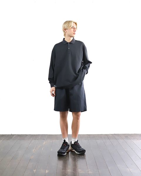 FreshService 24SS 新作DRY PIQUE JERSEY L/S POLO(BLACK) style 2024.3.22