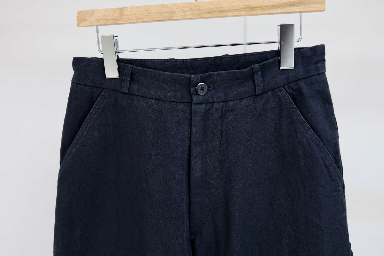 ブラームス 26SS Twist Gabardine Work Pants (BHS26S022)BlackNavy