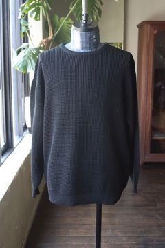 グラフペーパー24SS Linen SOLOTEX Knit Crew Neck(GU241-80206)BLACK☆3月16日(土)発売!!
