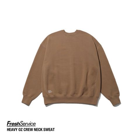 フレッシュサービス HEAVY OZ CREW NECK SWEAT(FSC244-70160)COYOTE
