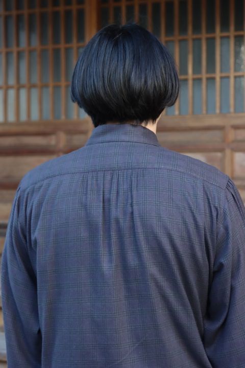 MATSUFUJI Flannel Check Pleats Jacket(M213-0301) style.2021.10.11.