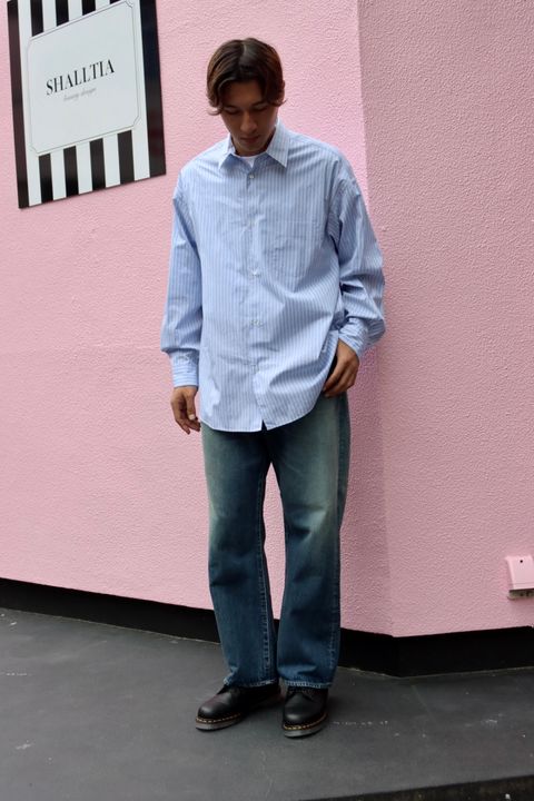 Graphpaper グラフペーパー 23AW SPOT CANCLINI L/S Oversized Regular Collar Shirtスタイル