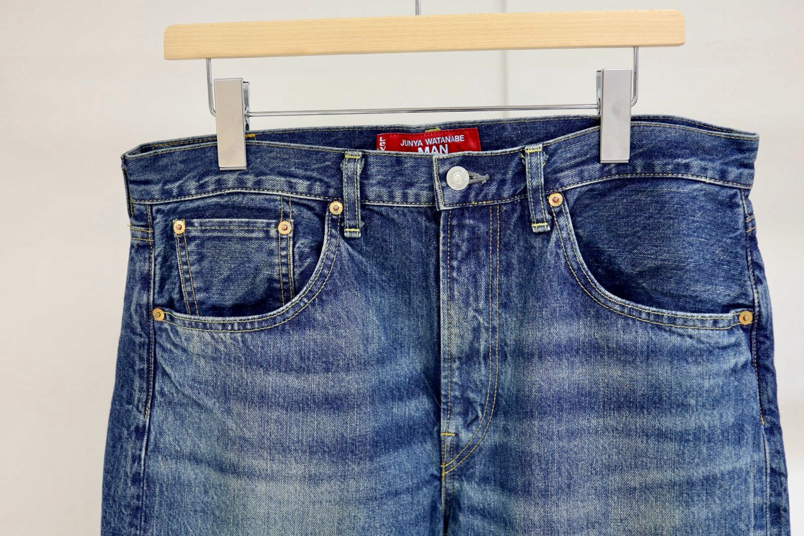 アイジュンヤワタナベマン 25AW リーバイスWネーム 綿デニム製品加工デニムパンツ(WP-P218-051)☆11月1日(土)発売!