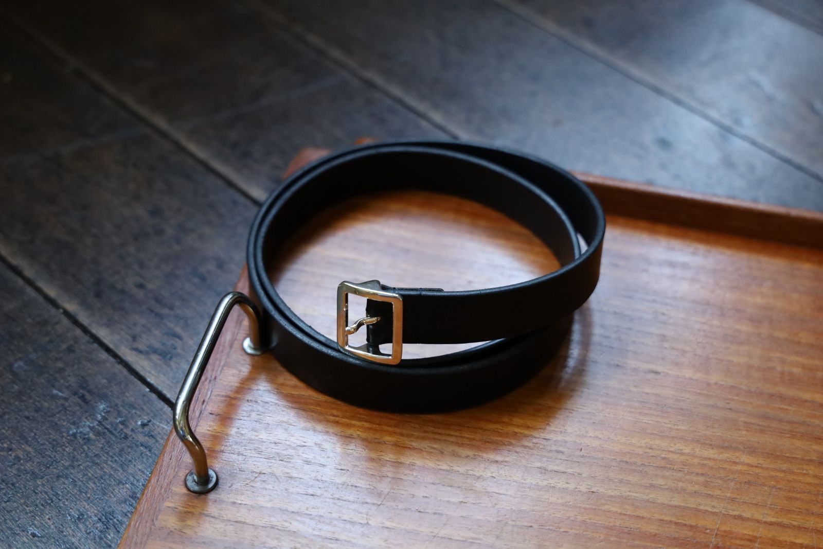 ショロジュエリーベルト Square Narrow Buckle Belt (XOBL003M/L)Black☆7月17日(木)発売！