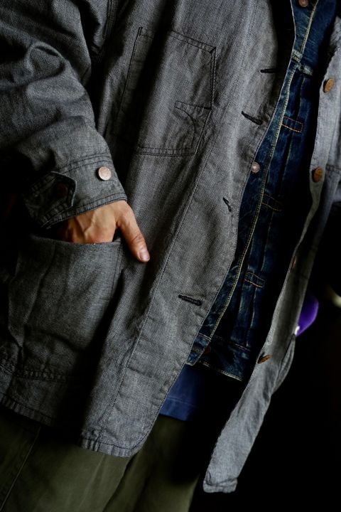 ©SAINT M×××××× ベルベルジンコラボ STRIPE BB_DENIM JKTスタイル(SIZE:L)