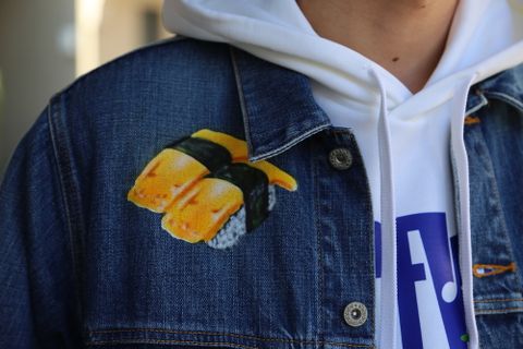 doublet FOOD HAND-PAINTED DENIM JACKET(20AW18BL113)"L.BLUE" style.2020.9.21.