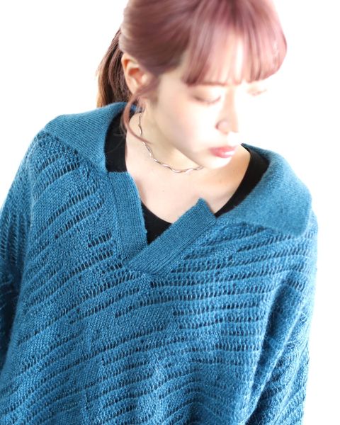 YOKE 新作SILK MOHAIR PULLOVER SWEATER style.2024.2.3