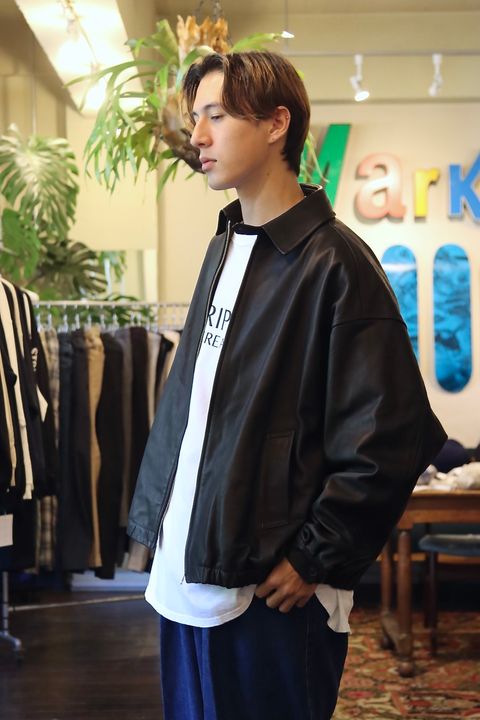 S.F.C 23FW LEATHER BIG JACKETスタイル