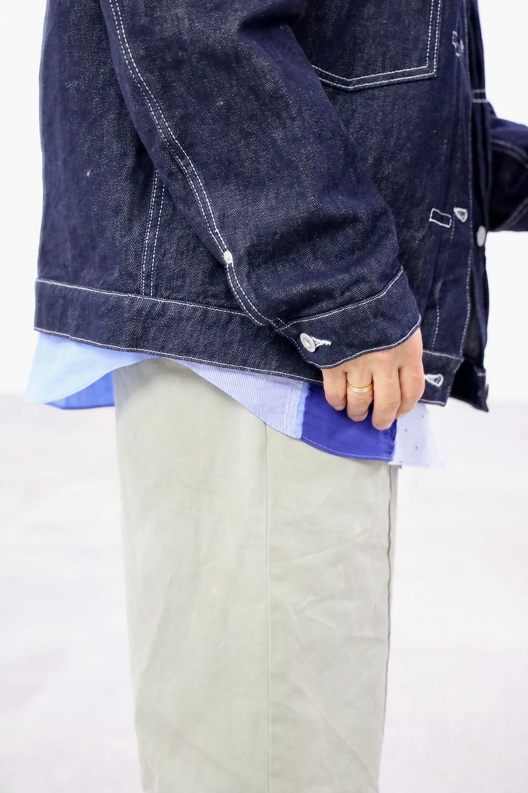 COMME des GARCONS HOMME 26FW 綿反応デニムジャケットスタイル