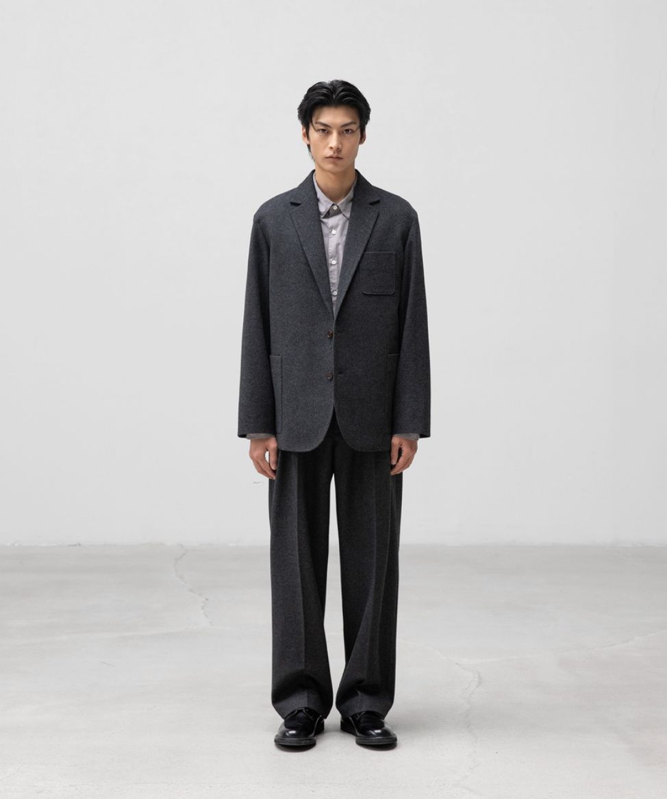 ANOTHER OFFICEアナザーオフィス Santiago Cashmere Sports Jacket(AOEFJK008)Heather Charcoal☆10月10日(金)新作発売！