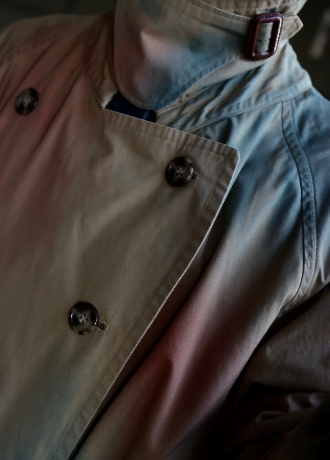 YOKE 23SS SPRAY PRINTED TRENCH COATスタイル