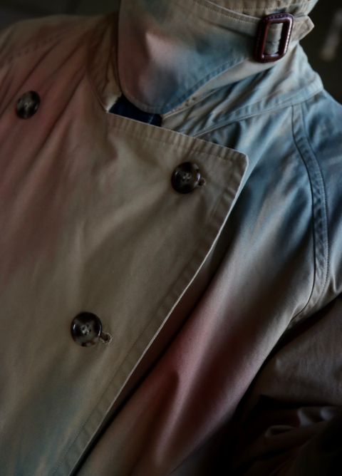 YOKE 23SS SPRAY PRINTED TRENCH COATスタイル