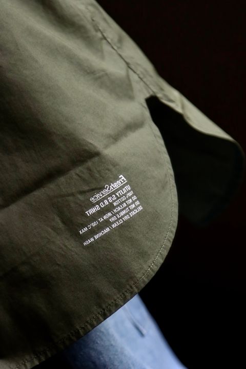 FreshService UTILITY S/S B.D SHIRT"GREEN"スタイル
