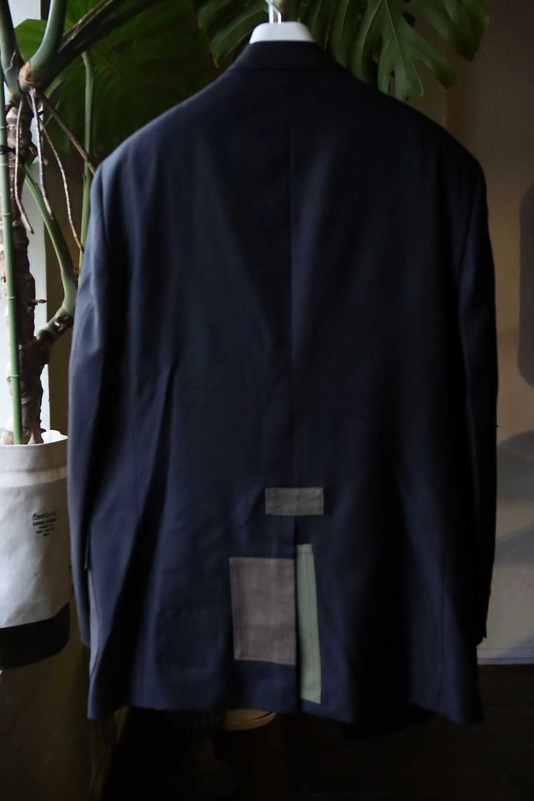 ジュンヤワタナベマン23SS BROOKS BROTHERS×ANDY WARHOLブレザーカスタマイズ(WK-J101-051) NAVY