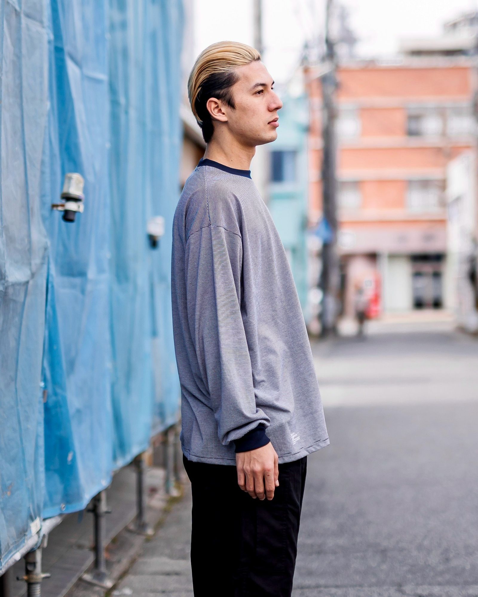 FreshService - フレッシュサービス MICRO BORDER L/S TEE
