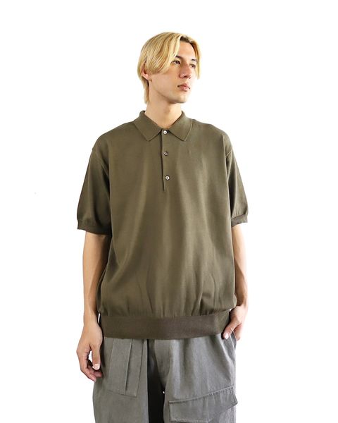 A.PRESSE 24SS Cotton Knit S/S Polo Shirts style 2024.4.13