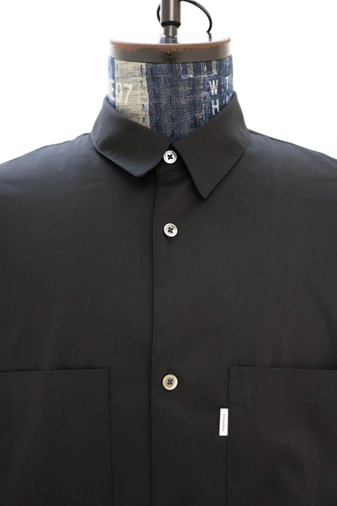 グラフペーパー 26SS Solotex Twill S/S Oversized Box Shirt(GM261-50159B)BLACK☆3月20日(金)発売！