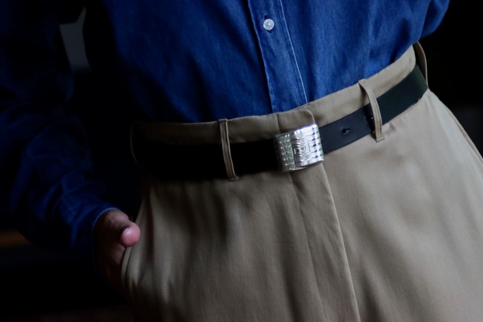 XOLO - ショロジュエリーベルト Rectangle Narrow Buckle Belt XOLO - ショロジュエリーベルト Rectangle Narrow Buckle Belt