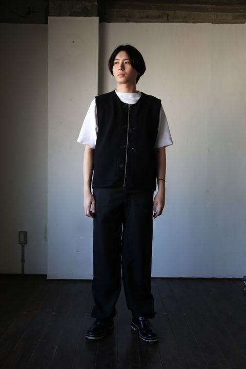 MATSUFUJI Modified Farmers Knit Vest style.2021.1.16.