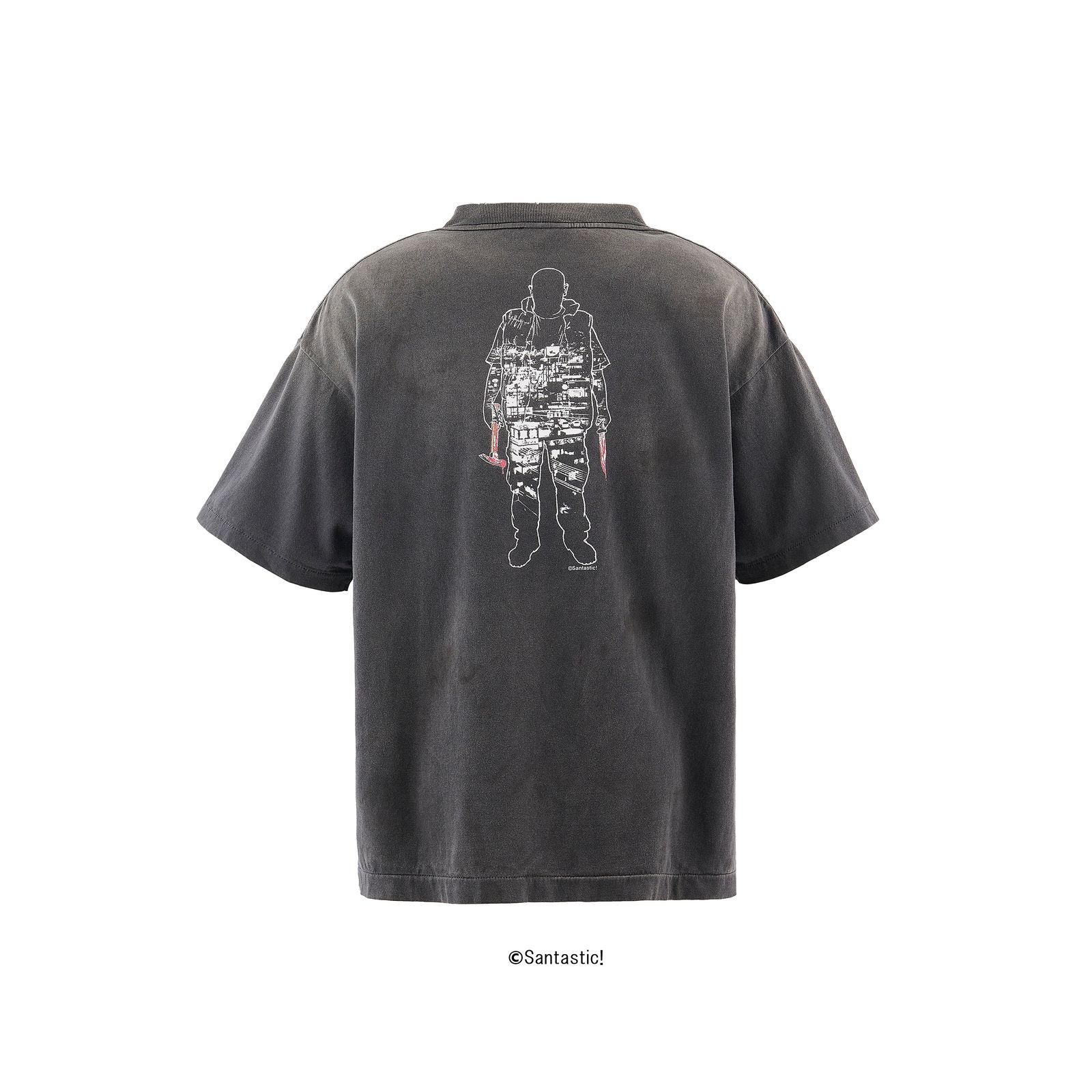 セントマイケル Tシャツ 惨家-zange- GS_SS TEE(SM-HR1-0000-C25)BLACK