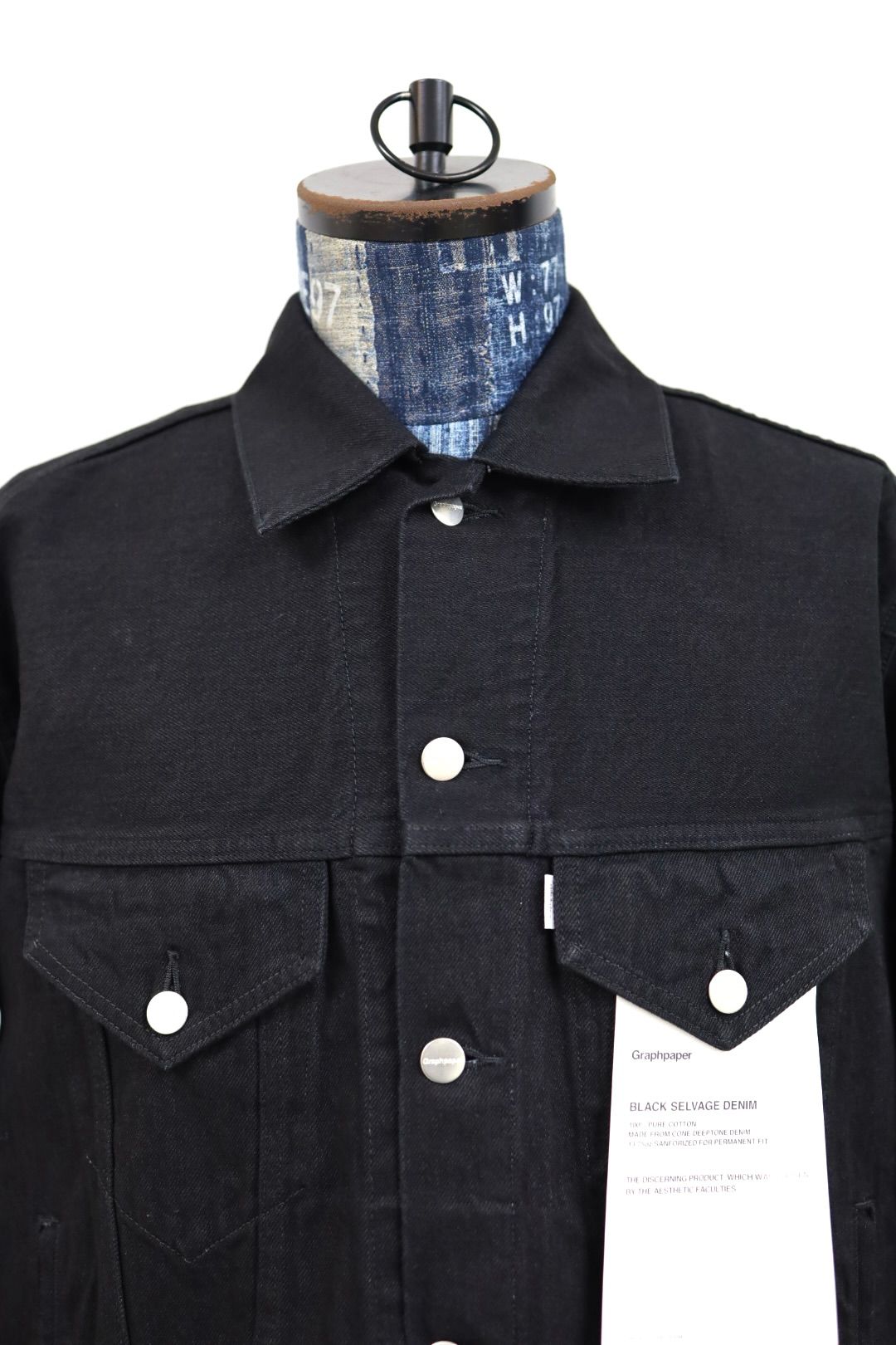 グラフペーパー Selvage Denim Trucker Jacket(GU261-20055RB)BLACK_WASHED★1月24日(土)発売！