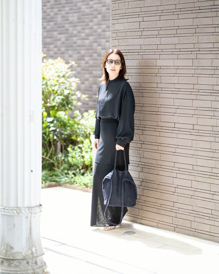 Graphpaper 新作Satin Oversized Band Collar Shirt style.2026.04.05