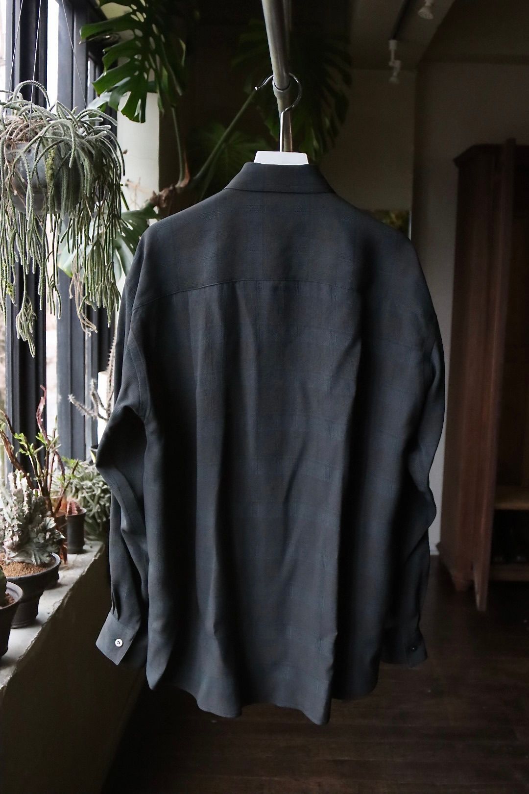 ヨーク24SS PLAID JACQUARD SHIRT(YK24SS0646SH)CHARCOAL