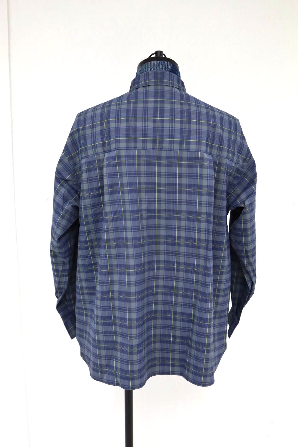 フレッシュサービス MADRAS DRY TECH REGULAR COLLAR SHIRT (FSC261-50251)NAVY★2月14日(土)発売