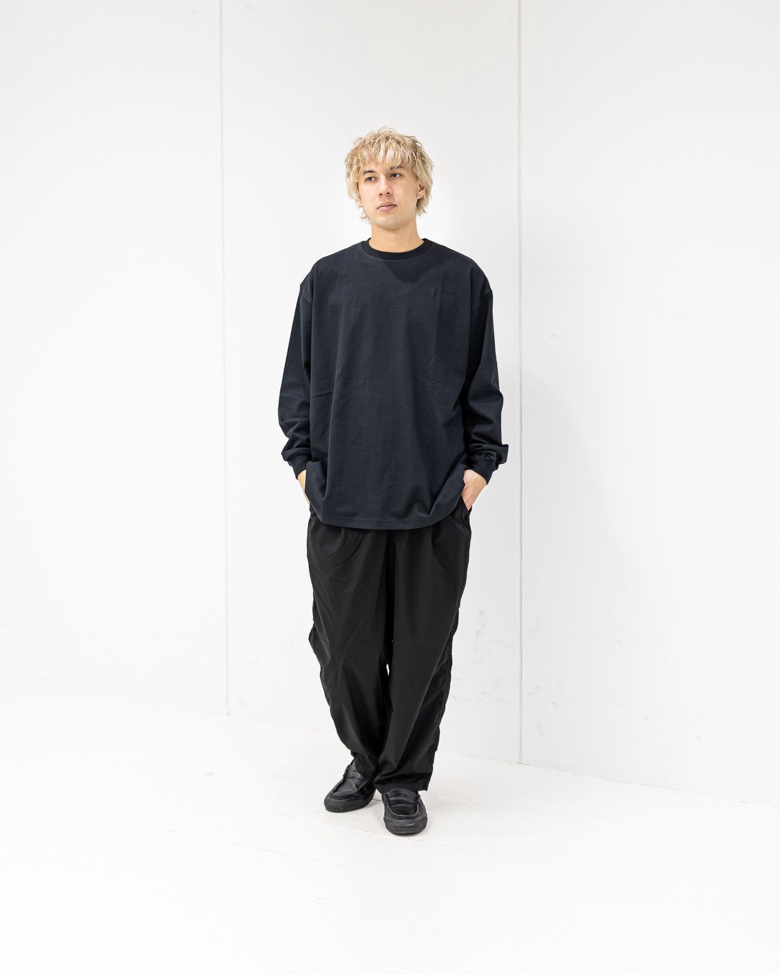 グラフペーパー Heavy Weight L/S Oversized Tee(BLACK)☆3月7日(土)発売！