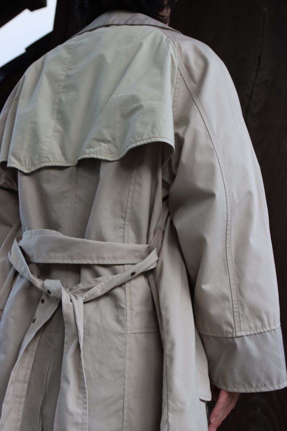 SEEALL RECONSTRUCTED TRENCH COAT(SAU23 CT601) MIX style. 2022.03