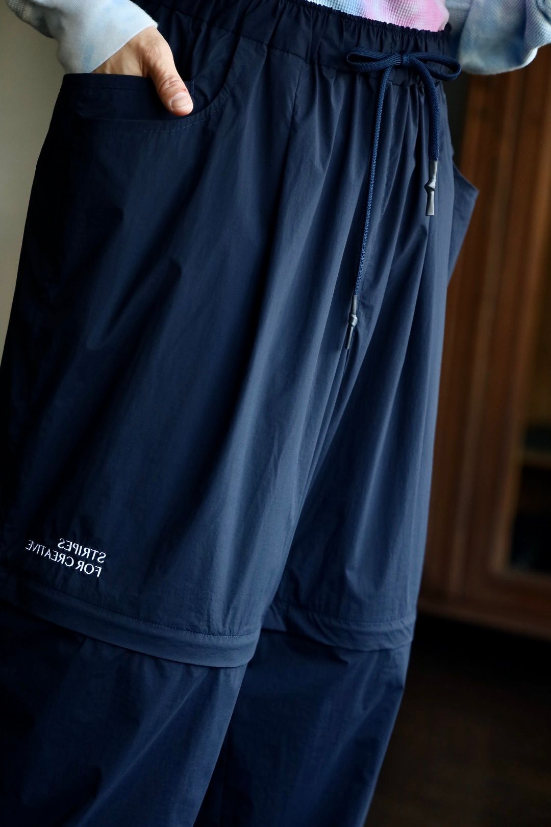 S.F.C SUPER WIDE DETACHABLE PANTS"NAVY"スタイル