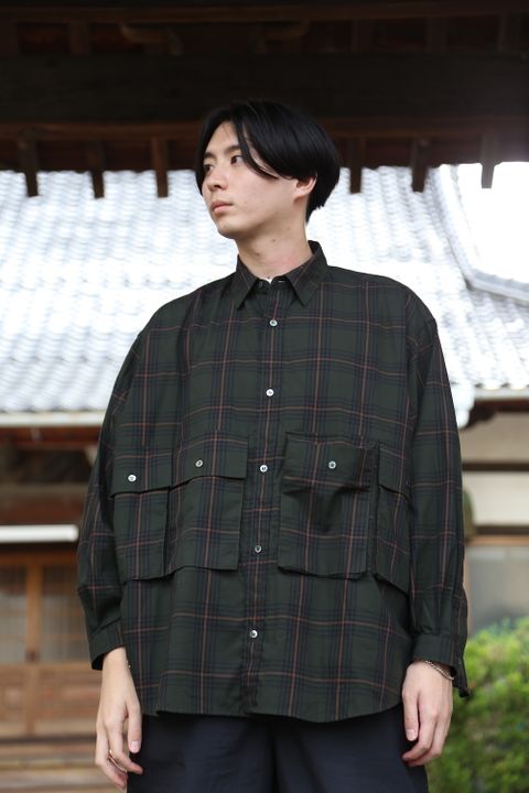 FreshService CHECK FLAP POCKET L/S SHIRT(FSW-21-SH_68) style.2021.7.24.