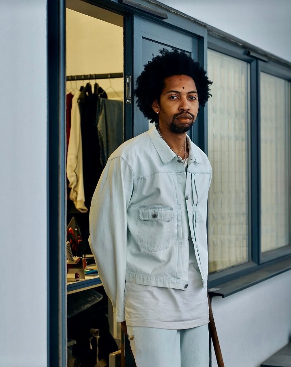 ファウンダ 25SS DENIM TRACKER JACKET(015D251007)FADE