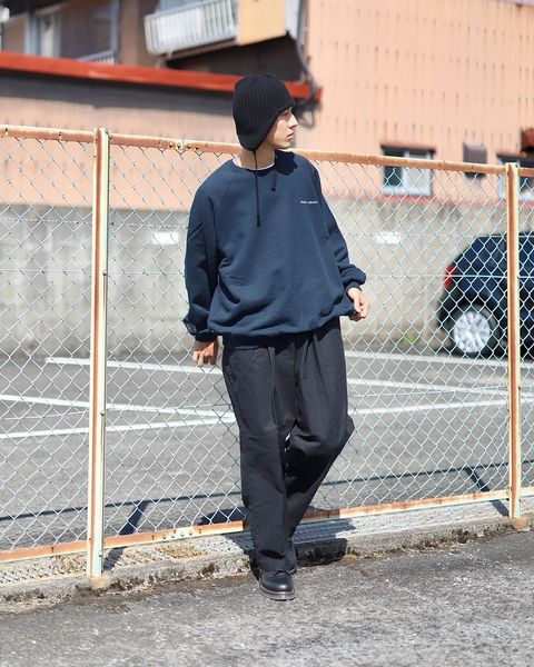 STRIPES FOR CREATIVE FW23 SFC RAGLAN CREWスタイル
