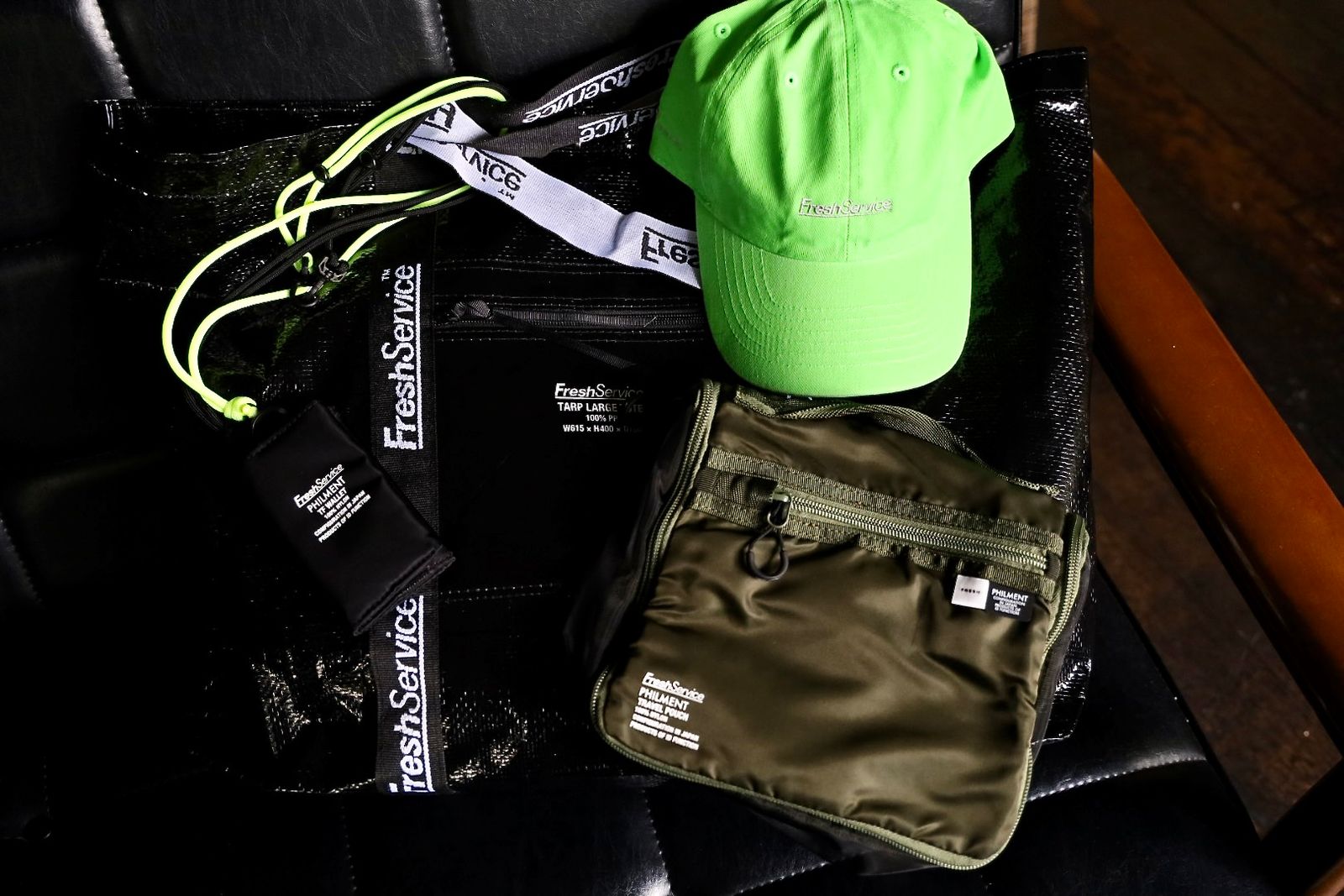 フレッシュサービス キャップ CORPORATE CAP(NEON GREEN)