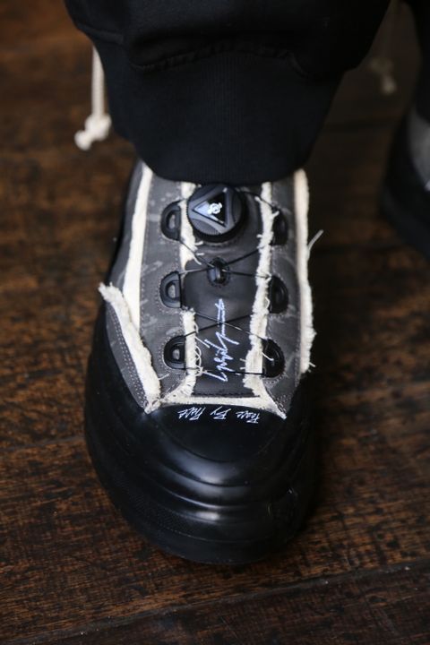 Yohji Yamamoto W-ヒモ開きレースアップパンツ(HD-P56-100) style 2021.01.20.