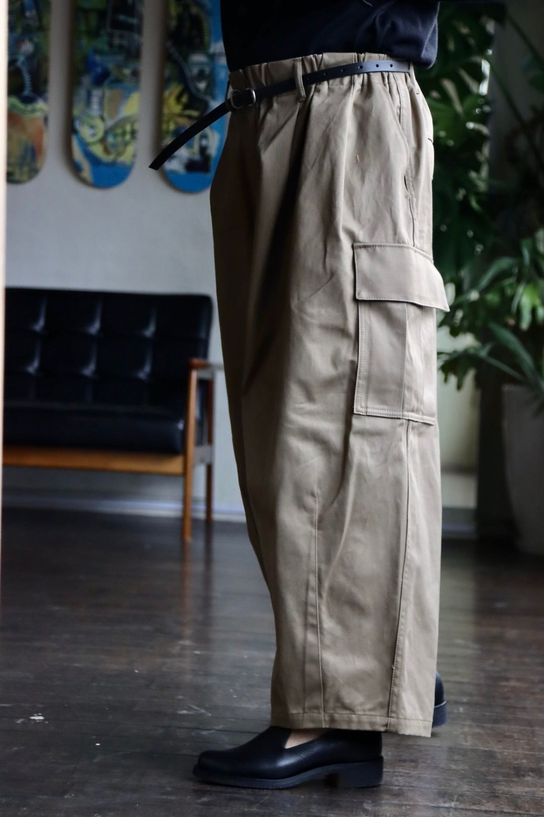 イズネス23SS バルーンカーゴパンツ BALLOON CARGO EZ PANTS(1004AWPT04)BEIGE - FREE