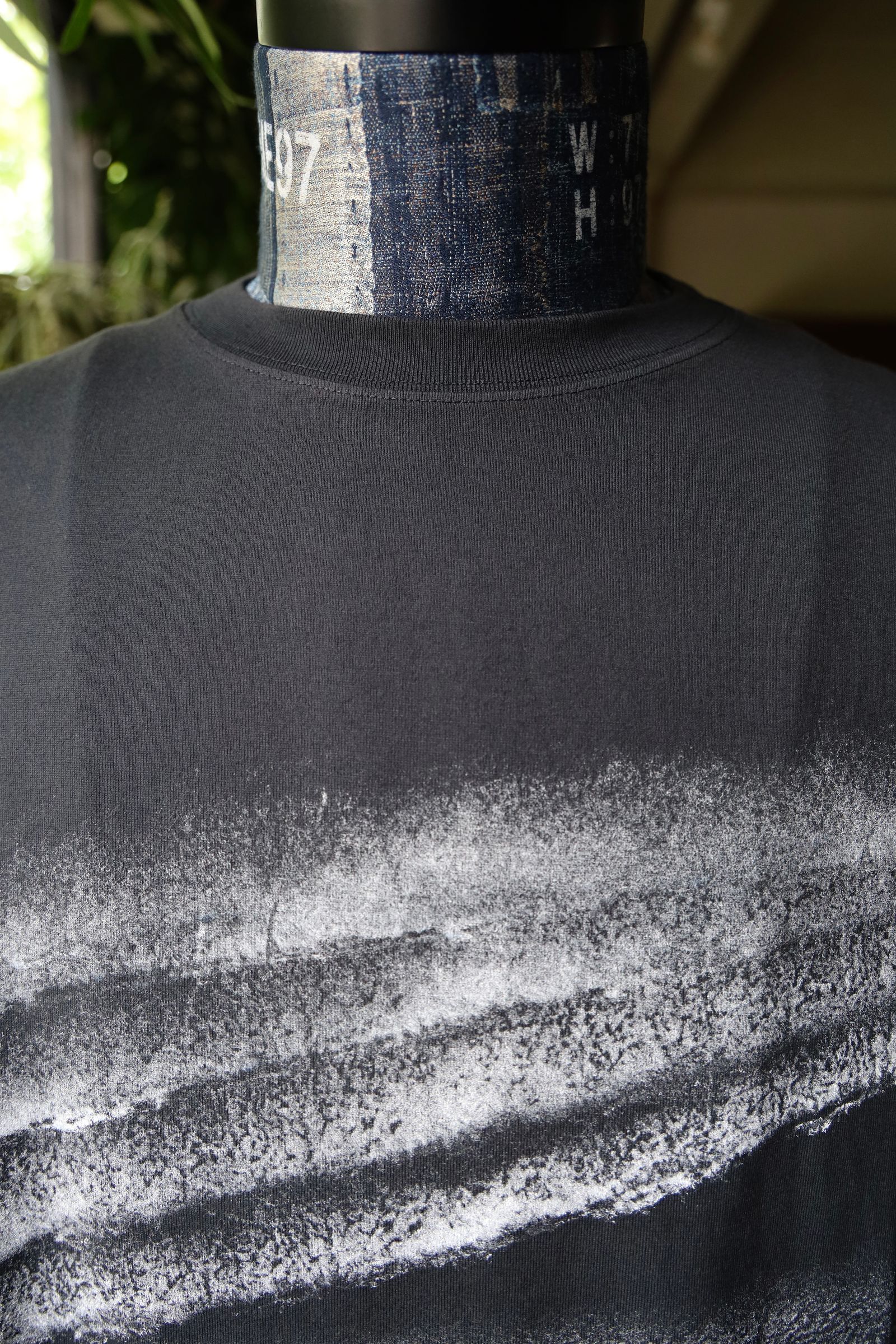 ヨーク24SS ABSTRACT PAINTED T-SHIRT(YK24SS0719CS) BLACK☆6月8日(土)発売！