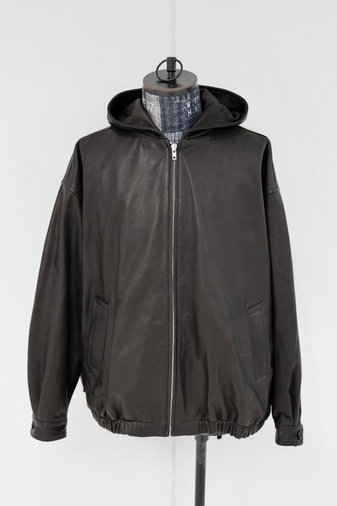 S.F.C 25FW エスエフシー LEATHER HOODIE JACKET(SFCFW25J01)Black★11月22日(土)発売！