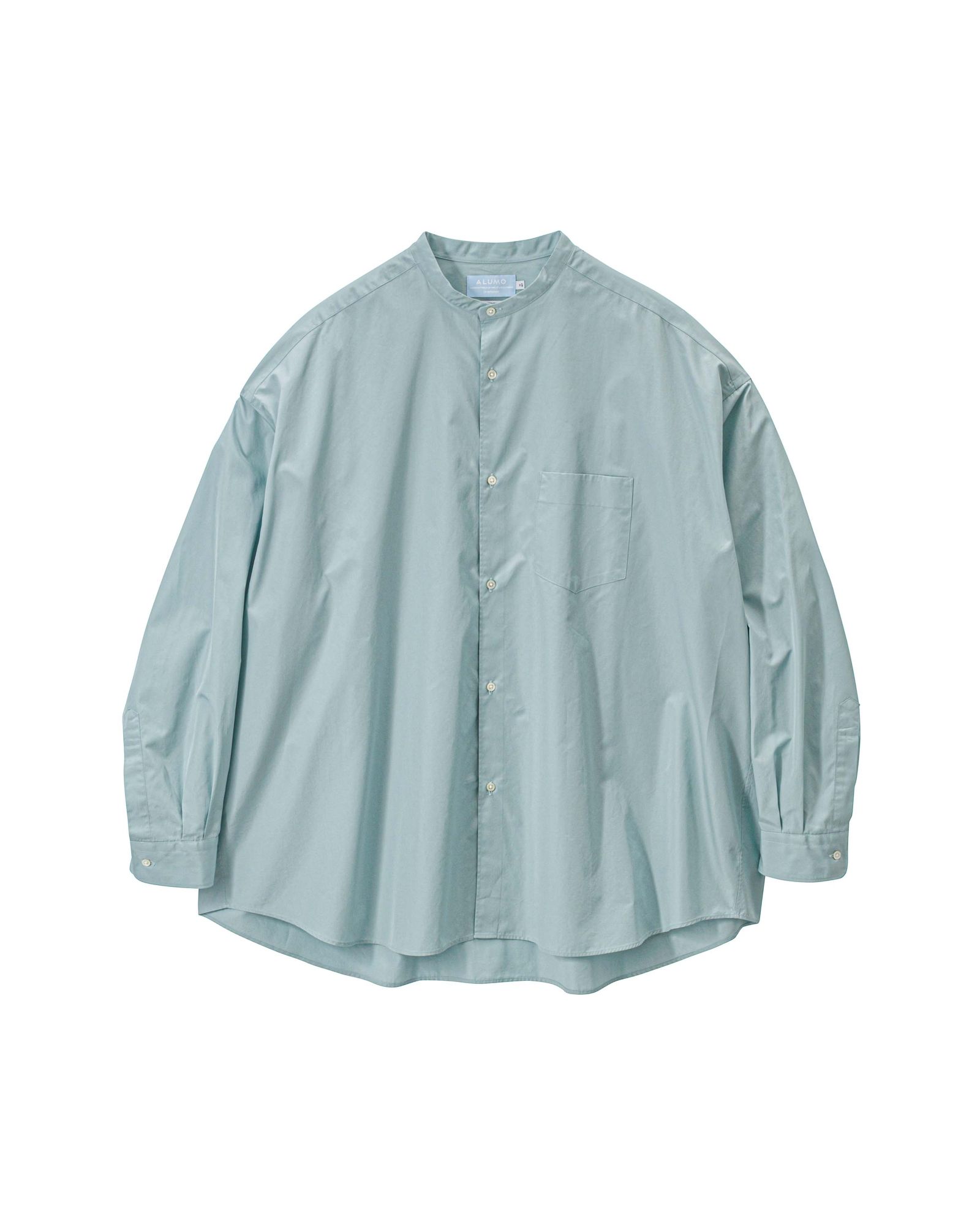 グラフペーパー 26SS ALUMO for GP L/S Oversized Band Collar Shirt(GM261-50223) SMOKE BLUE☆1月31日(土)発売！