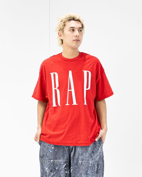 イズネスミュージック 26SS RAP T-SHIRTS(ISNESS MUSIC×DJ SHOTA)(IMP7_15_RAPT01)RED☆新作発売！