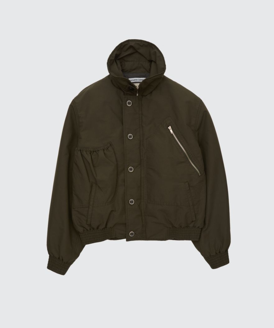 ヨーク 25FW "KATHARINE HAMNETT" Recycle Polyester Short Blouson(YK25FW01129B-KH)OLIVE☆9月13日(土)発売！