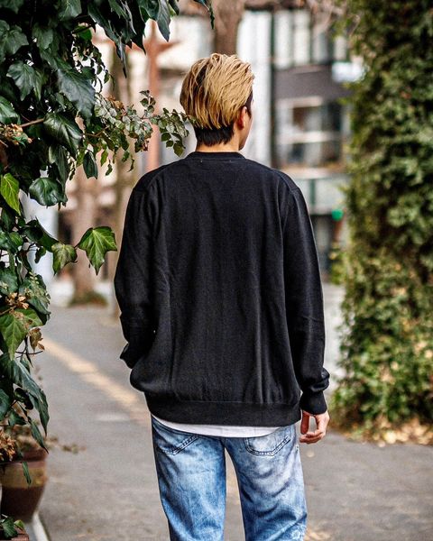 PLAY COMME des GARCONS V-NECK CARDIGAN ミックススタイル
