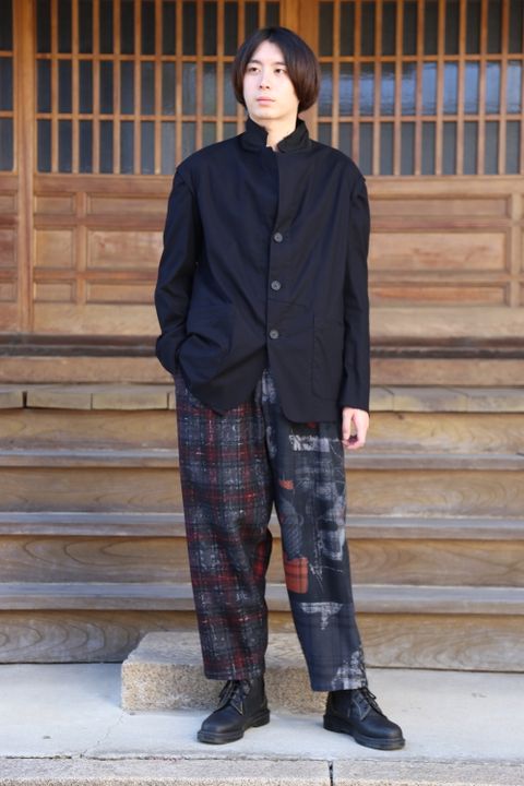 Yohji Yamamoto pour Homme 2020AW 新作 M-3BS 重ねST止レイヤードジャケット(HR-J10-802)style.2020.10.18.