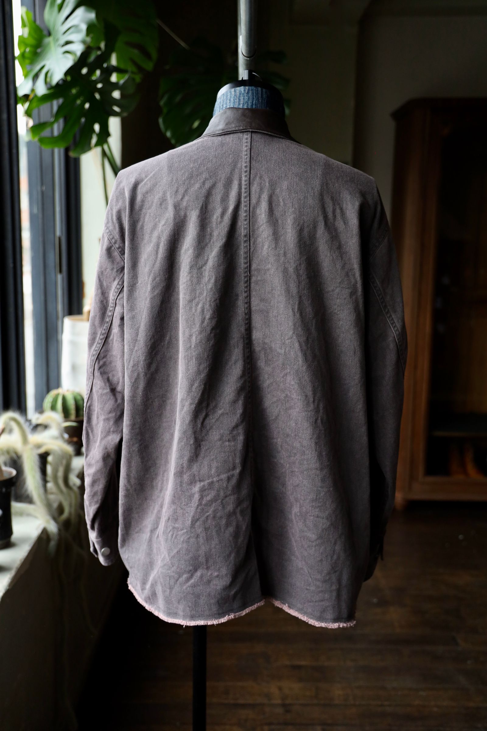 ヨーク25SS カバーオールCOTTON CUT-OFF COVERALL JACKET(YK25SS0925B)DUSTY PINK