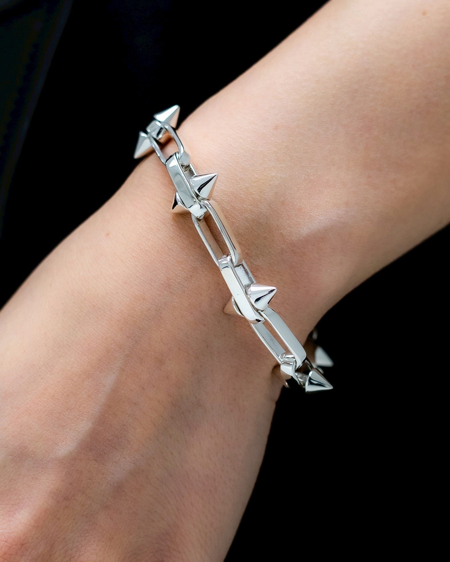 XOLO JEWELRY ブレスレット / Spike Link Bracelet -15mm-(XOB112)
