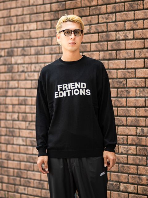 フレッシュサービス 26AW HIGH GAUGE INTARSIA KNIT "FE MONOGRAM"(FSC263-80126FE)BLACK☆8月29日(土)新作発売！