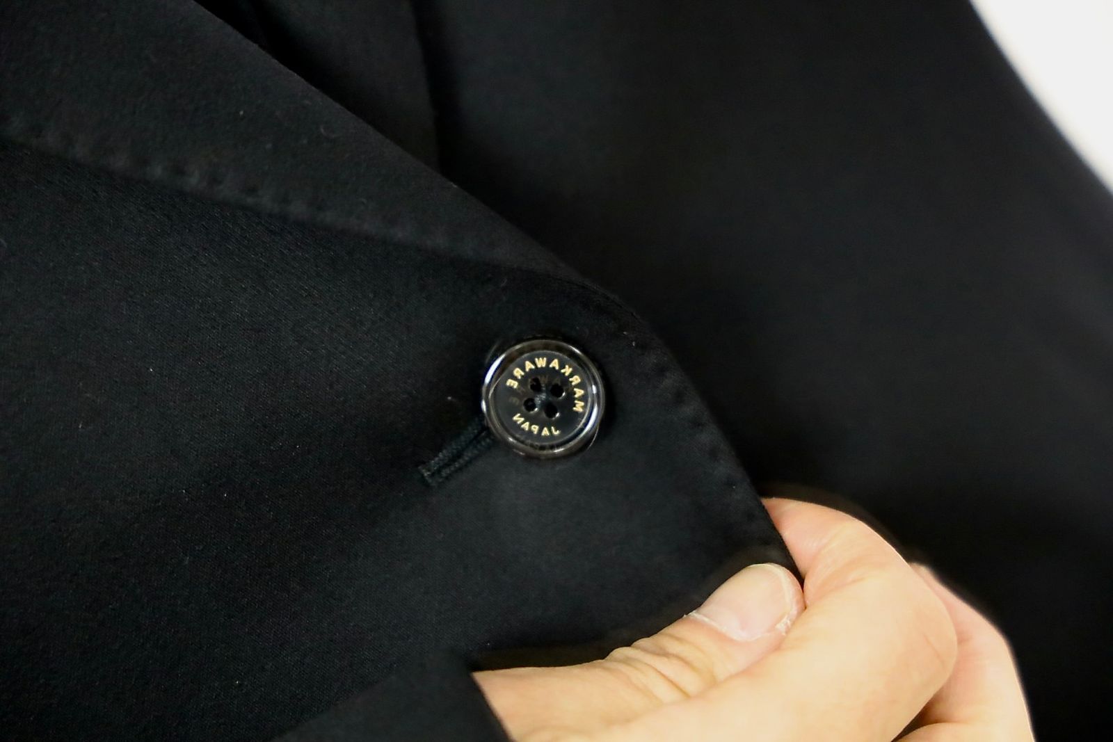 マーカウェア 26SS スーパー200sウールサテン / ギヨームジャケット(A26A13JK01C)BLACK☆新作発売！