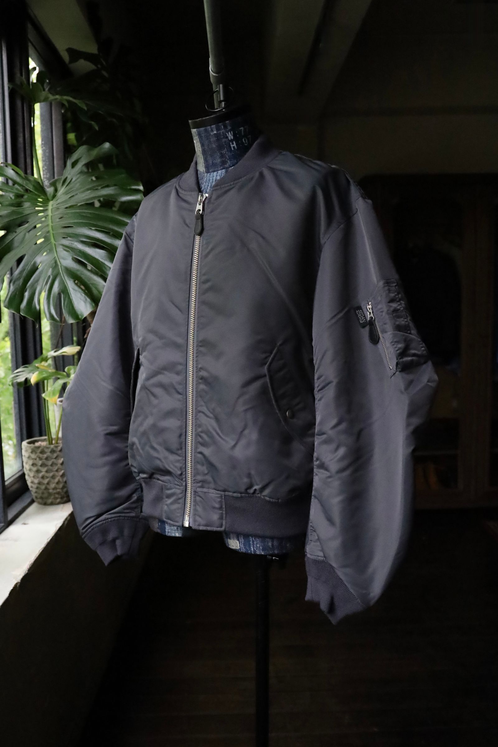 セダンオールパーパス FW24 Reversible CORDURA Flight Jacket(SD24F-JK05) Wolf Grey × Black