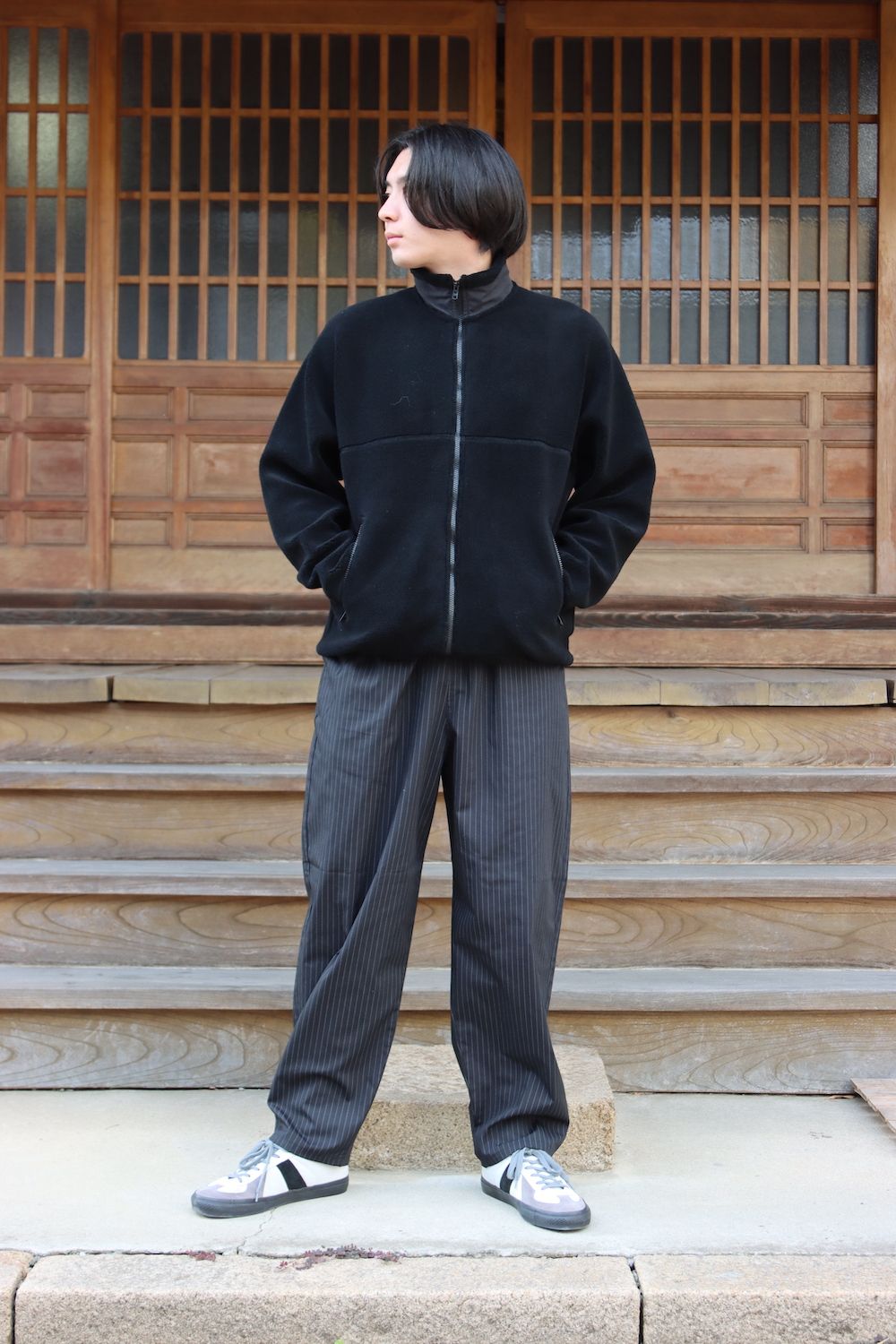 Graphpaper Wool Boa Zip-Up Blouson-